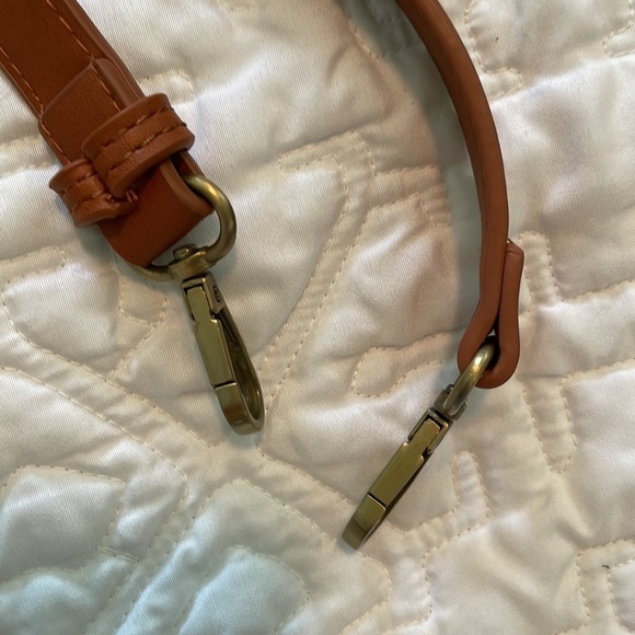 Anthropologie Lucite-Handle Tote Bag-use with Crossbody Strap or Handles - Picture 7 of 10